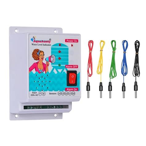 IoTfiers AquaAunty Water Level Indicator with Tank Full Musical Alarm ...