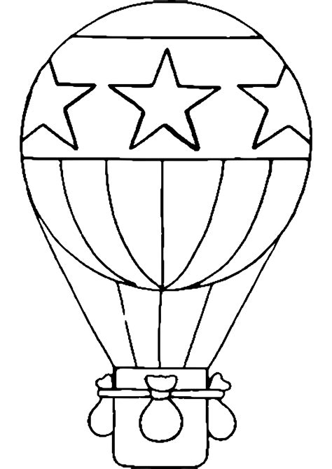 Hot Air Balloon Colouring Picture at Cameron Frodsham blog