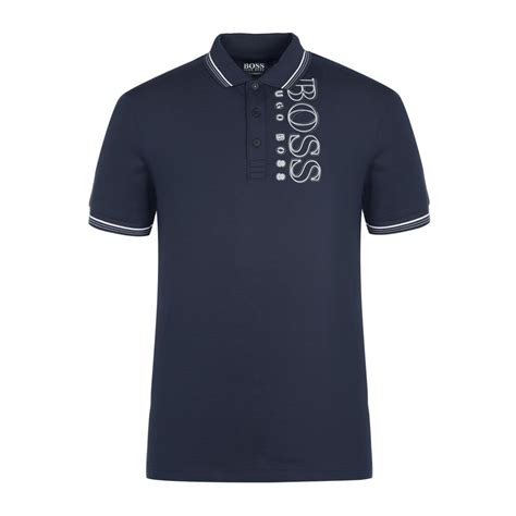 Buy Men Navy Printed Polos Online - 352942 | The Collective