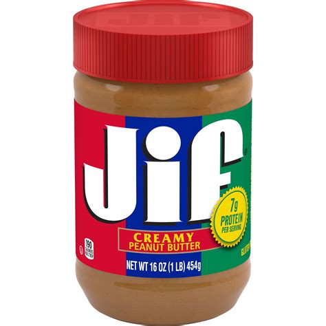 Jif Smooth Creamy Peanut Butter, 16-Ounce Jar - Walmart.com