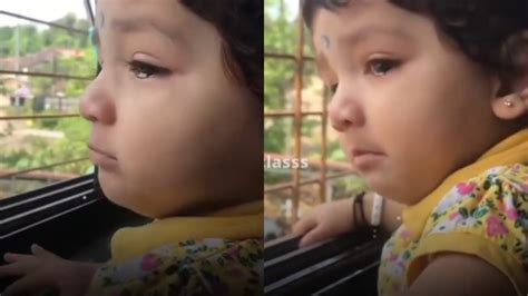 Emotional video of girl crying as mom goes to work sparks heated debate ...