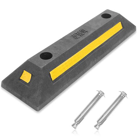 Parking Stopper For Garage Rubber Reinforced Garage Parking Aid Wheel Stopper - Walmart.com