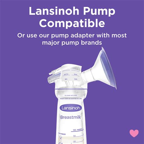 Snapklik.com : Lansinoh Breastmilk Storage Bags, 50 Count
