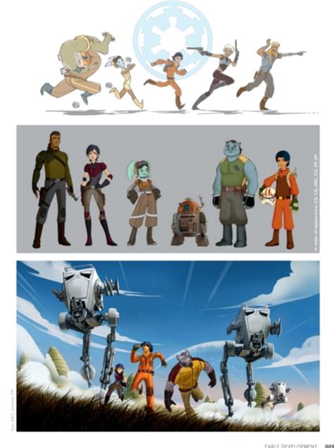 The Ghost Crew early concept art from the Art of Star Wars Rebels : r/StarWarsLeaks