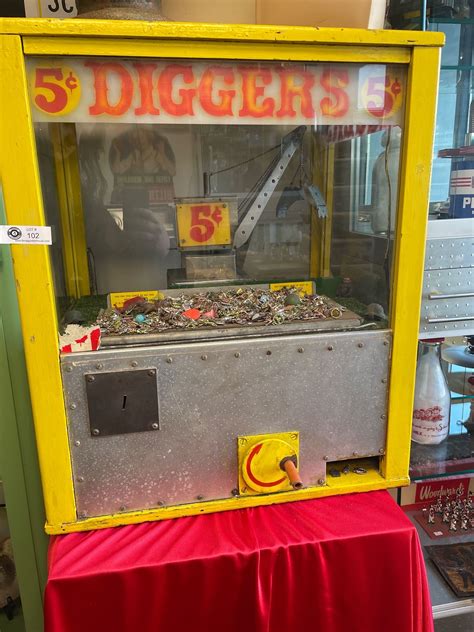 Nice Early PNE 5 Cent Digger Machine Does Work, But Needs Mechanical ...