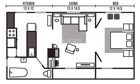 65平长房型小家 西雅图个性公寓_装修案例欣赏-保障网装修效果图