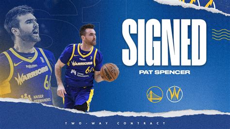 Golden State Warriors Sign Guard Pat Spencer To Two-Way Contract ...