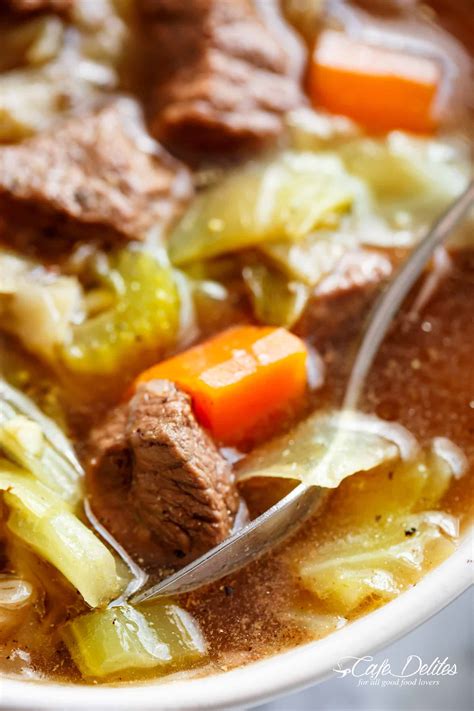 Beef Cabbage Soup - Cafe Delites