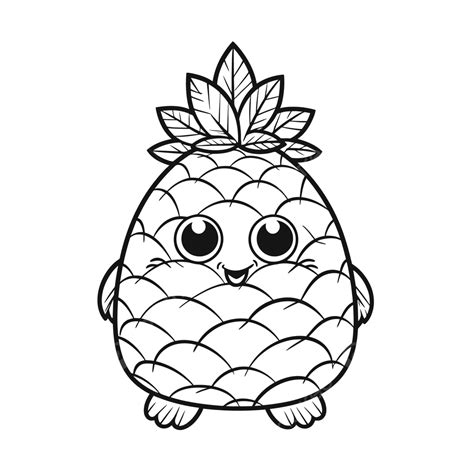 Độc đáo pineapple cute drawing - Thỏa mãn trí tưởng tượng của bạn