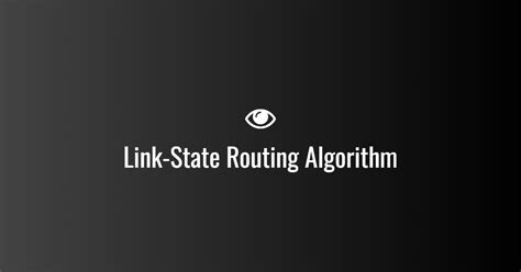 Link State Routing Algorithm 的图像结果