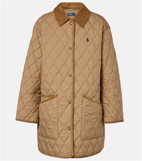 Quilted coat in beige - Polo Ralph Lauren | Mytheresa