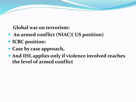 Non international armed conflict | PPTX