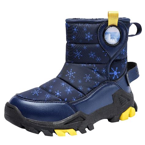 Ramiter Boys Girls Toddler Snow Boots Waterproof Slip Resistant Outdoor ...