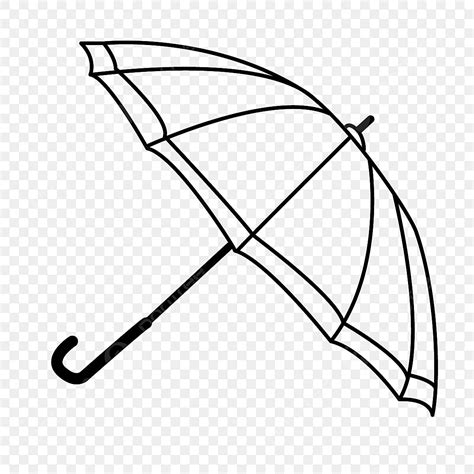 Umbrella Black And White Clipart