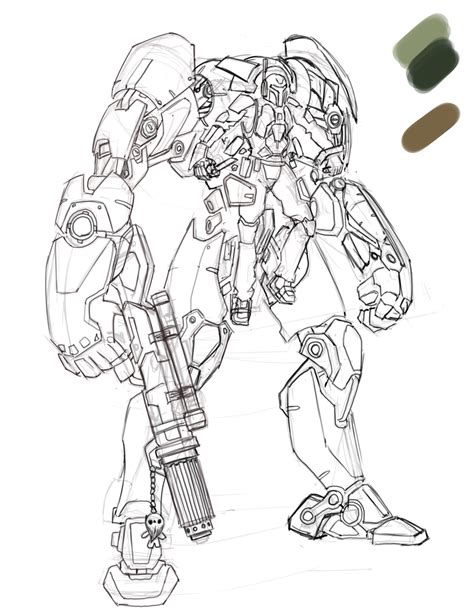 Mech Suit Drawing Tutorial 的图像结果