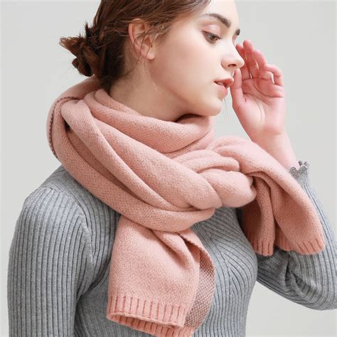NEW 2018 Knitted Scarf Women Warm Winter Long Scarf Female Ladies High ...