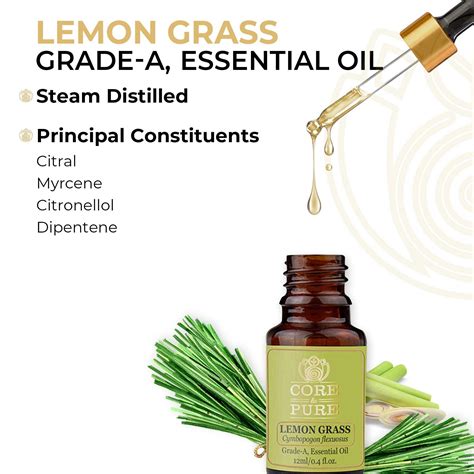 Lemongrass Essential Oil & benefits for skin | Core & Pure