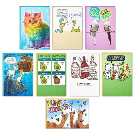 Buy Hallmark Shoebox Funny Birthday Cards Assortment (8 Cards with ...