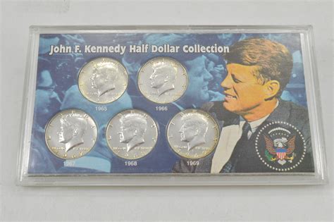 SILVER Coin Set John F. Kennedy Half Dollar Collection Historic US ...