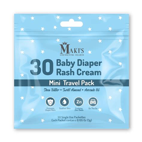 MAKI'S CONNECTING HEARTS Travel Size Diaper Rash Cream Packets ...