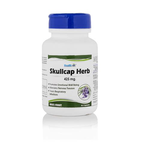 Buy Healthvit Skullcap Herbs 425mg For Nervous System Support ...
