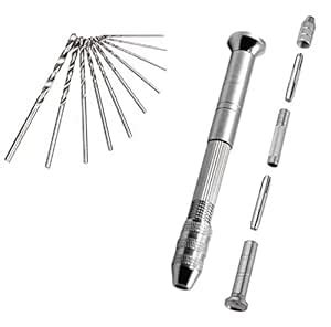 KRAFTMASTERS 11 Pcs Hand Drill Set Manual Wood Drilling Tool Novelty ...