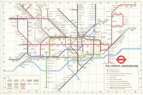 Buy London Underground Tube Plan. Jubilee line Heathrow Central ...