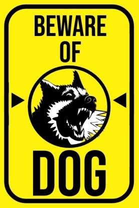 Digi2cart BEWARE OF DOGS WARNING STICKER Emergency Sign Price in India ...