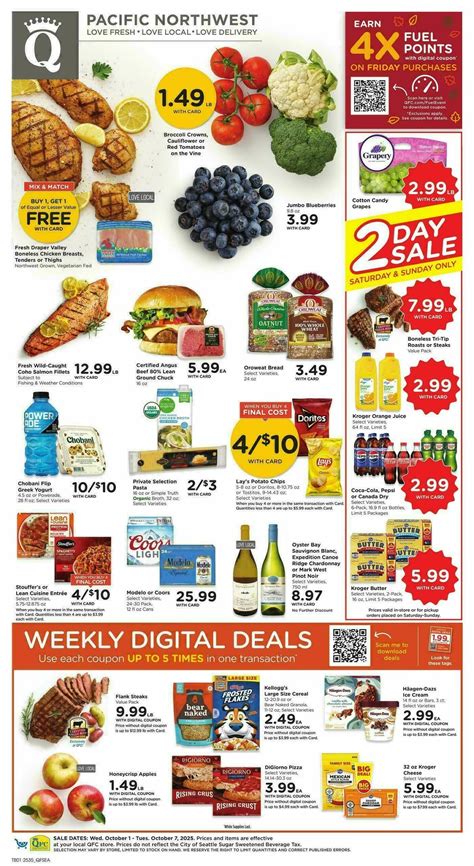 QFC Weekly Deals from October 1
