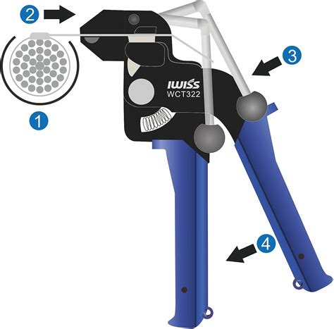 Buy IWISS Stainless Steel Cable Tie Gun Wrap Tool Metal Zip Tie ...