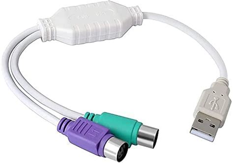 AMS USB Male to PS2 Female Adapter Cable Cord USB to PS2 Converter ...