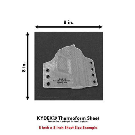 Buy KYDEX Thermoform Sheet - (Type V) - (P1 Texture) - (.093 Thickness ...