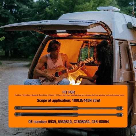 Buy C1608054 20inch 100lbs (445N) Per Gas Strut Shock Lift Support for ...