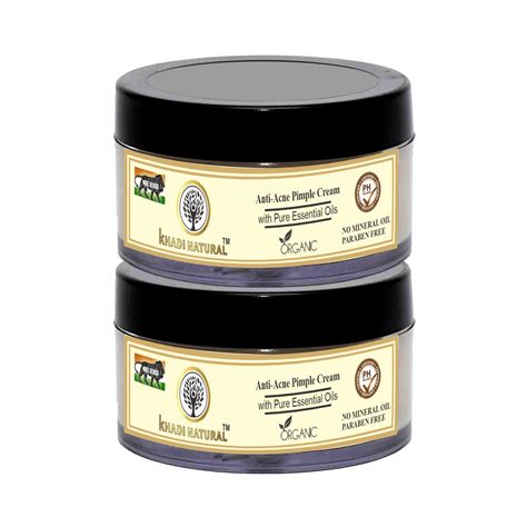 Khadi Natural Herbal Pimple Cream - 50g, Herbal Cream for Acne-Free and ...