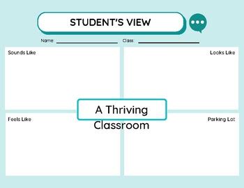 Thriving Classroom Graphic Organizer by The Urban Teacher Store | TPT