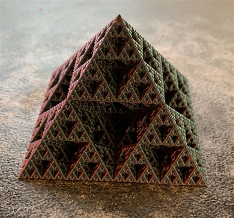 Smaller version of Spiral Vase Mode Sierpinski Pyramid by Matt McGinnis | Download free STL ...
