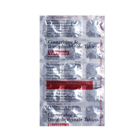 Vertizac Tablet | Uses, Side Effects, Price | Apollo Pharmacy