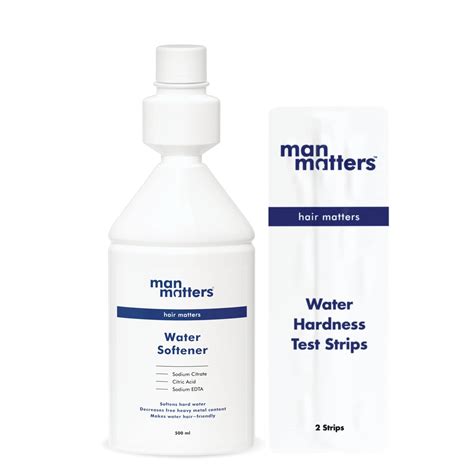 Man Matters Water Softener 500ml And Hard Water Test Strip | Desertcart ...