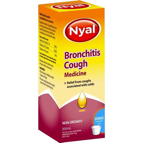 Nyal Bronchitis Cough Medicine 200mL | BIG W