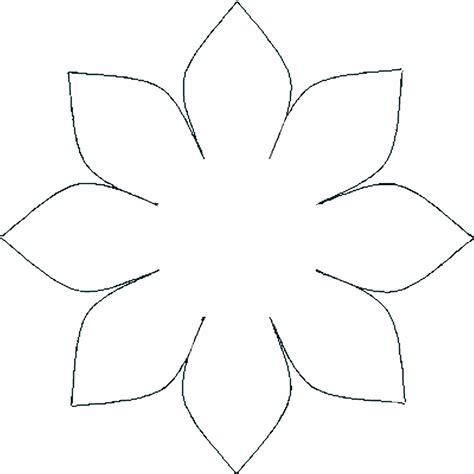 Printable 3D Flower Template - Printable Calendars AT A GLANCE