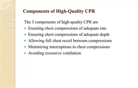 High Quality Cpr Components