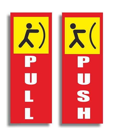 SIGN EVER Pull Push Sign Boards for Restaurant Hotel Shop Hospital Bank ...