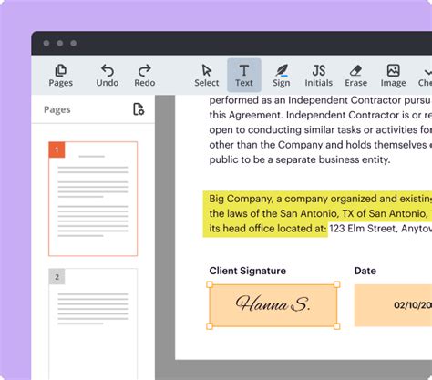 Insert Line and Page Number in PDF | pdfFiller
