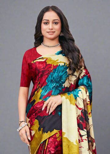 Floral Print Saree – Nupur Collection