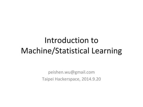 Image result for Write a Short Note On Statistical Learning