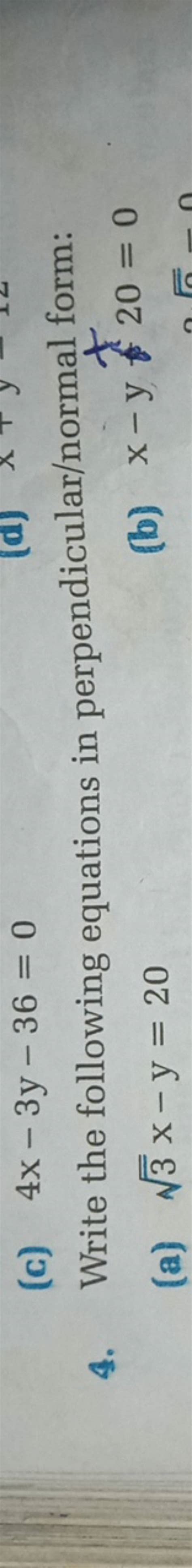 Image result for Perpendicular Normal Form