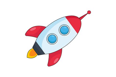 Rocket Ship Vector. Drawing Spaceship is Graphic by pch.vector ...