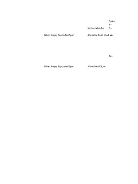 Image result for Steel Beam Allowable Load Chart