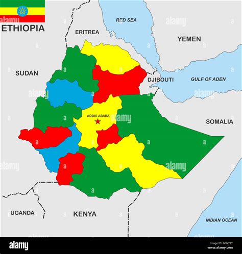 Map of addis ababa hi-res stock photography and images - Alamy