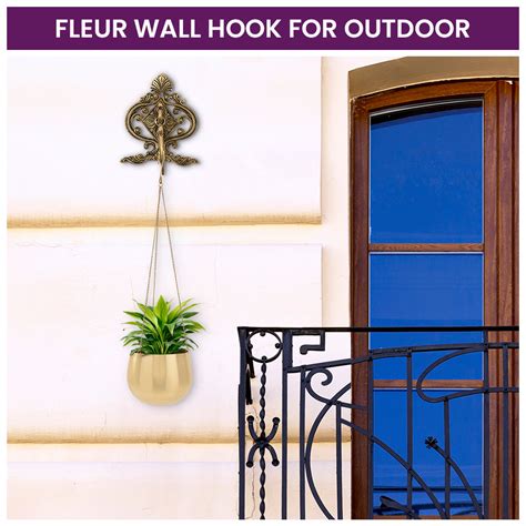 Brass Fleur Wall Hook – DecorTwist